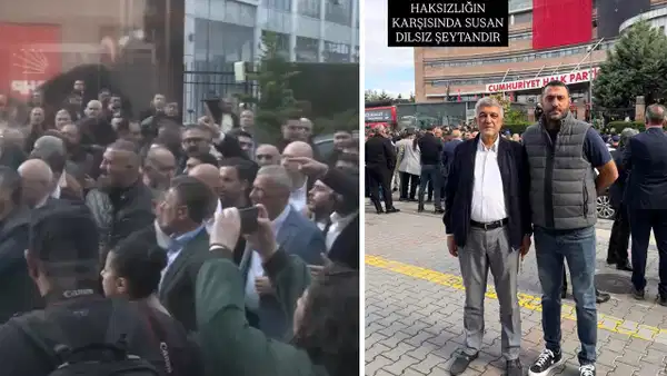 &Ouml;nce Erdoğan&rsquo;ı paylaştı, sonra CHP Genel Merkezi &ouml;n&uuml;ne gitti!